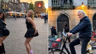 Boerin Anna stoort zich aan starende man terwijl ze een provocerend dansje doet