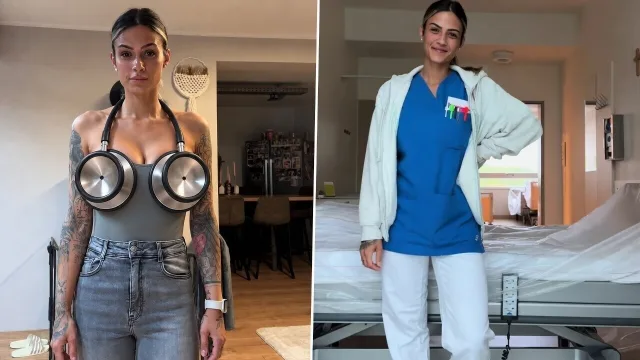 Lissy trekt haar zusterpakje aan en we voelen ons direct slapjes