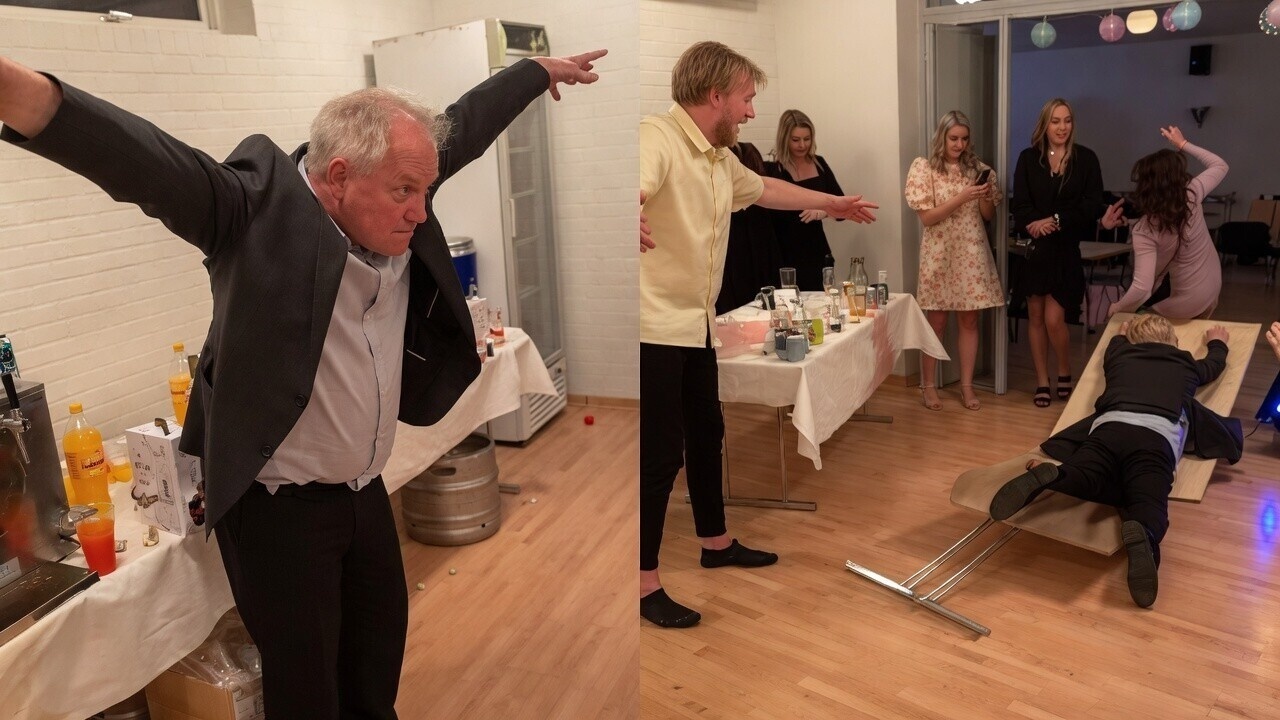 Joop heeft er eentje te veel op en richt tijdens de VrijMiBo schade aan