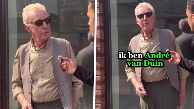 Interviewer heeft geen flauw idee welke levende legende er voor hem staat