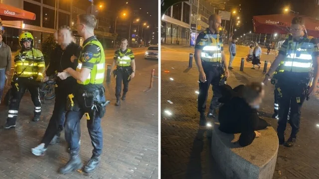 "Film dit!": Bezopen gast gaat compleet los als de politie hem aanpakt