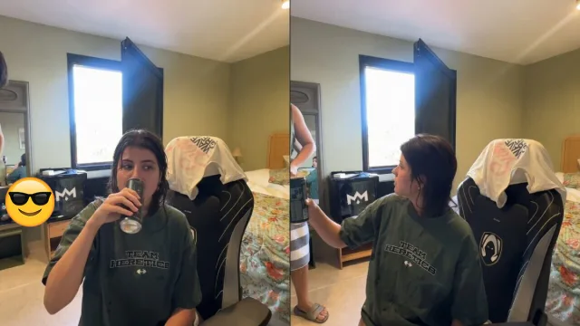 Streamer Abby vergeet de spiegel en trakteert haar kijkers ineens op gratis kont(ent)