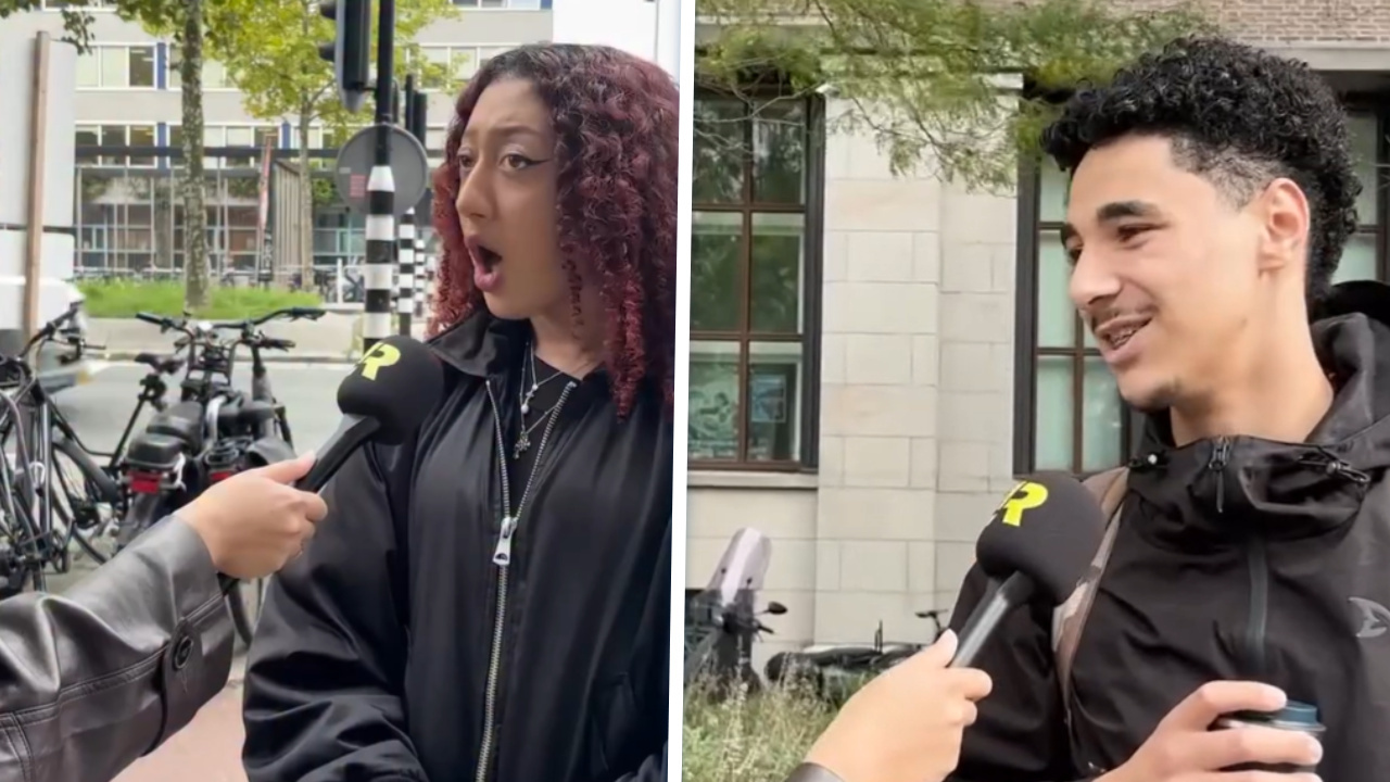 Interviewer vraagt jongeren of ze zouden vechten voor Nederland