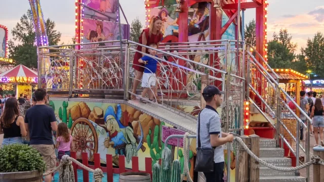 Mama gaat hierna ongetwijfeld niet meer mee naar de kermis