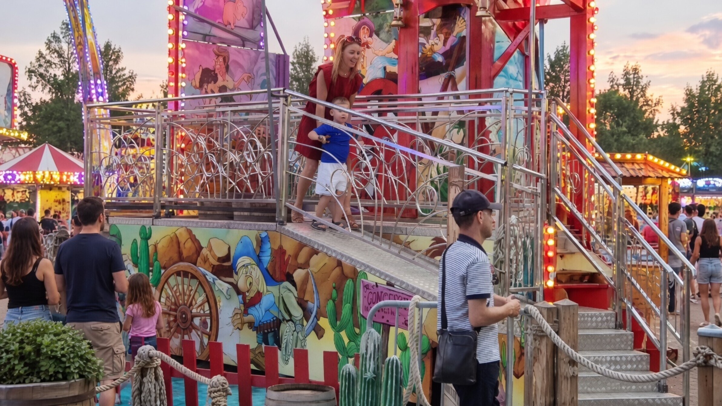 Mama gaat hierna ongetwijfeld niet meer mee naar de kermis
