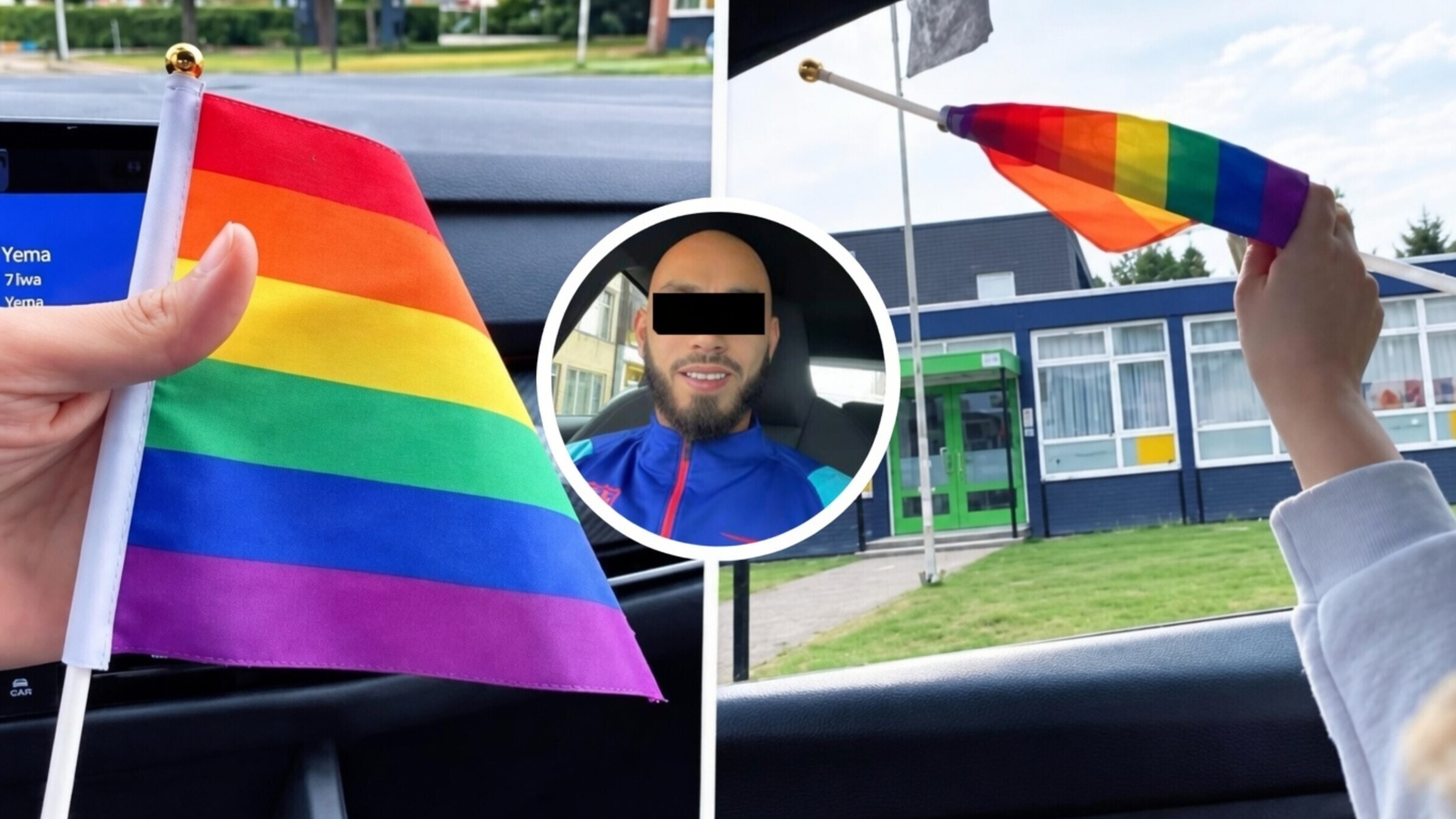Volgers prijzen anti-regenboogopvoeding die Younes zijn dochter meegeeft